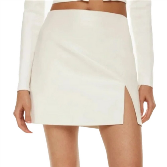Sunday Best Dresses & Skirts - ARITZIA SUNDAY BEST Tatiana powder pink vegan leather mini skirt
